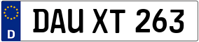 Trailer License Plate